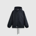 Hooded technical jacket
